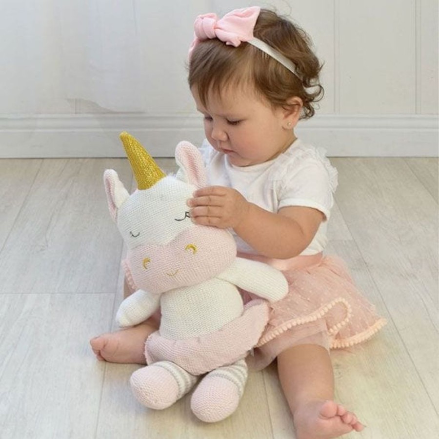 Prams & Strollers Living Textiles Pram & Stroller Toys | Living Textiles Softie Toy Kenzie The Unicorn