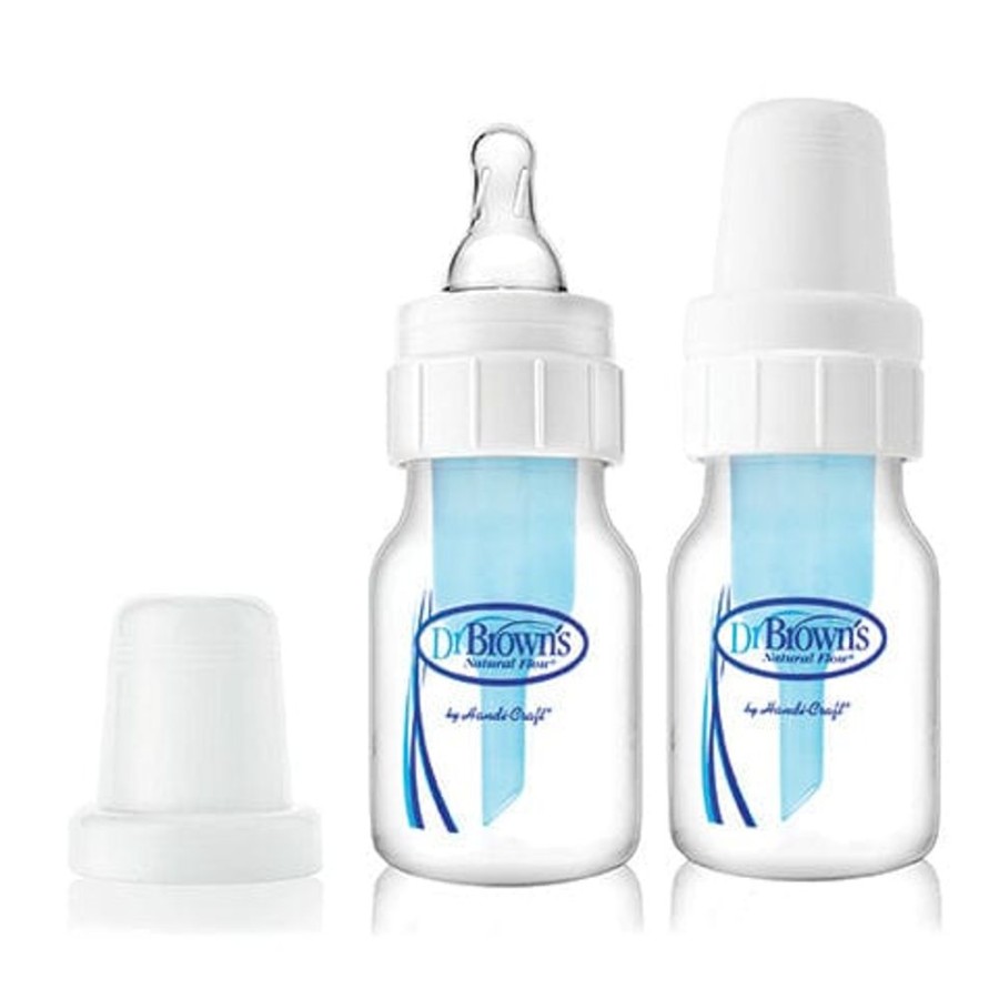 Shop Other Categories Dr Browns Newborn Feeding | Dr Browns Narrow Neck 60Ml Feeding Bottles With Premie Teat 2 Pack