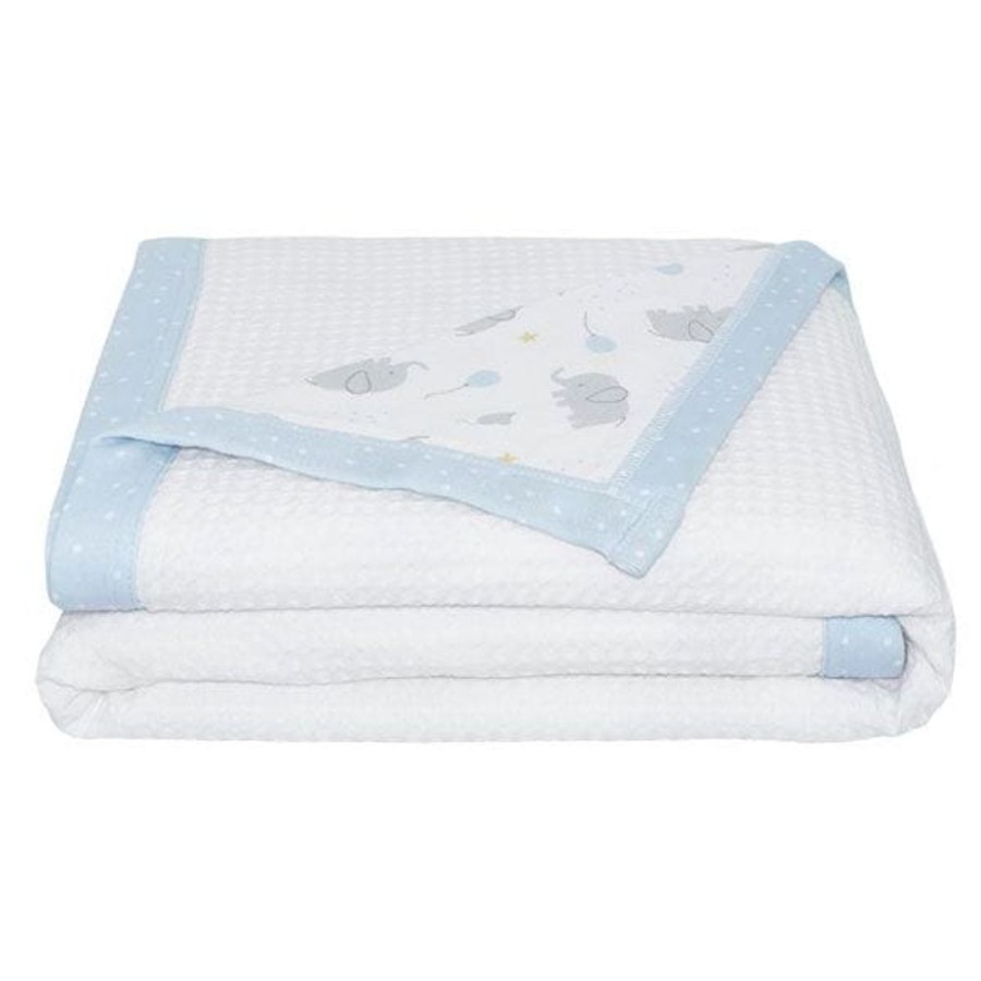 Shop Other Categories Living Textiles Bassinet & Cot Blankets | Living Textiles Cot Waffle Blanket - Mason Mason/Confetti