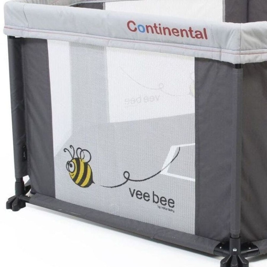 Shop Other Categories VeeBee Baby Activity Centres | Veebee Continental 6 Sided Play Yard Marble Grey