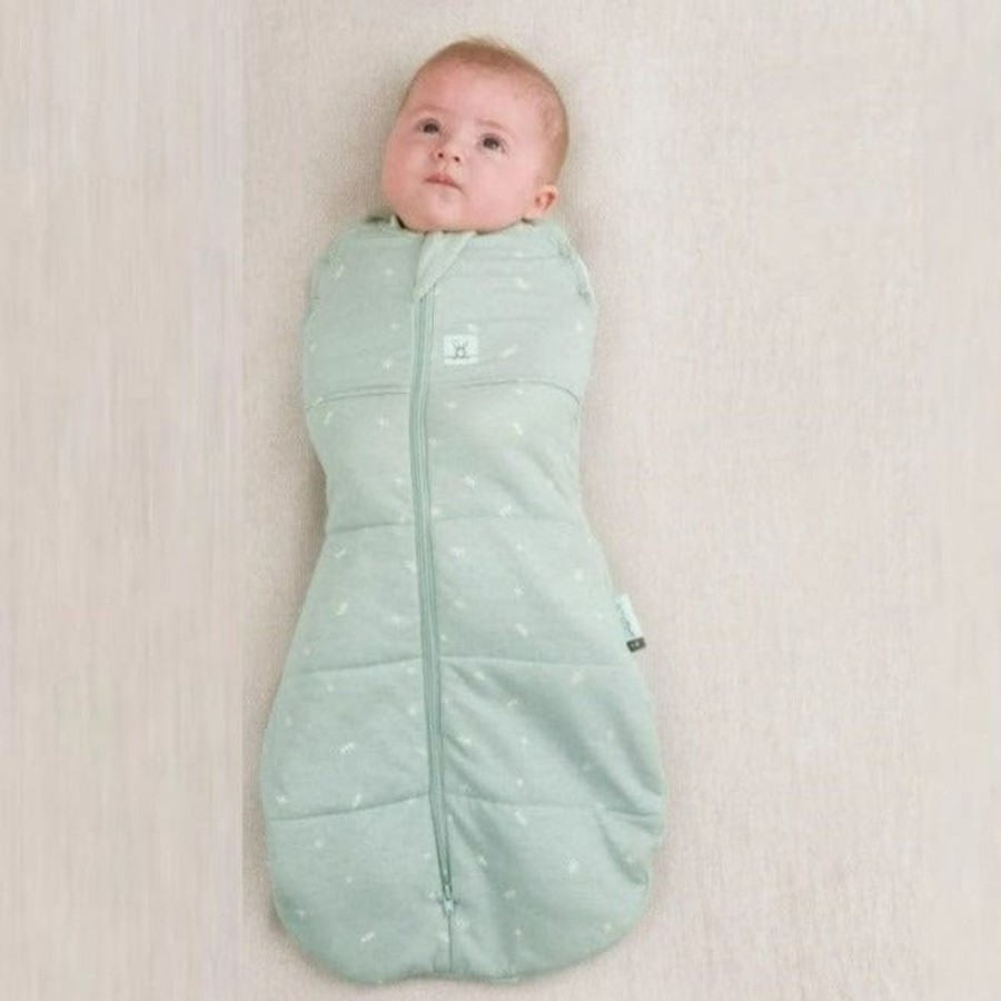 Shop Other Categories ErgoPouch Sleeping Bags & Suits | Ergopouch 1.0 Tog Cocoon Swaddle Bag 0-3 Months Sage