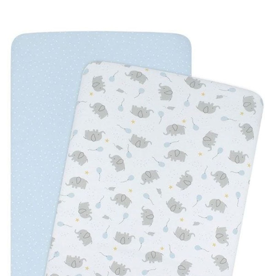 Shop Other Categories Living Textiles Bassinet & Cot Linen | Living Textiles 2-Pack Jersey Cradle/Co Sleeper Fitted Sheet - Mason Mason/Confetti