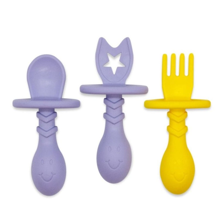 Shop Other Categories The Teething Egg Baby Teethers | The Teething Egg Eggware Utensils Lavender/Yellow