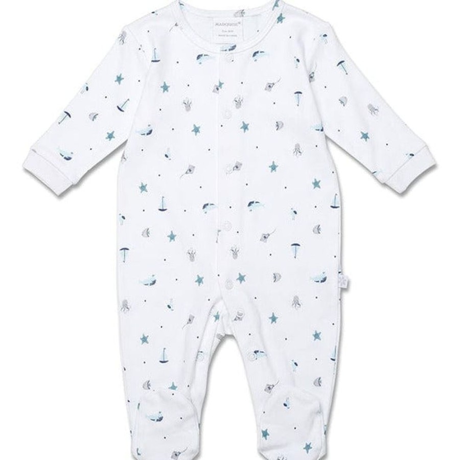 Shop Other Categories Marquise Baby Clothing & Gifts | Marquise Studsuit 000 Sail