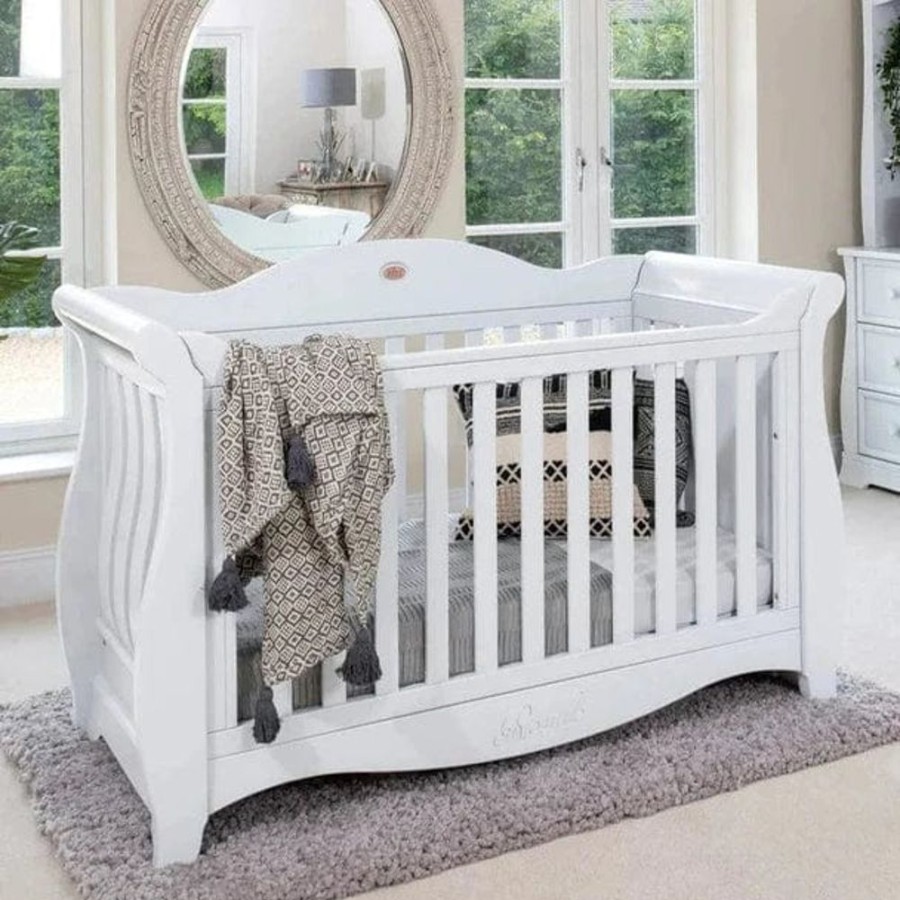 Nursery Furniture Boori | Boori Sleigh Royale Cot V23 And Dresser + Bonnell Organic Latex Mattress Barley