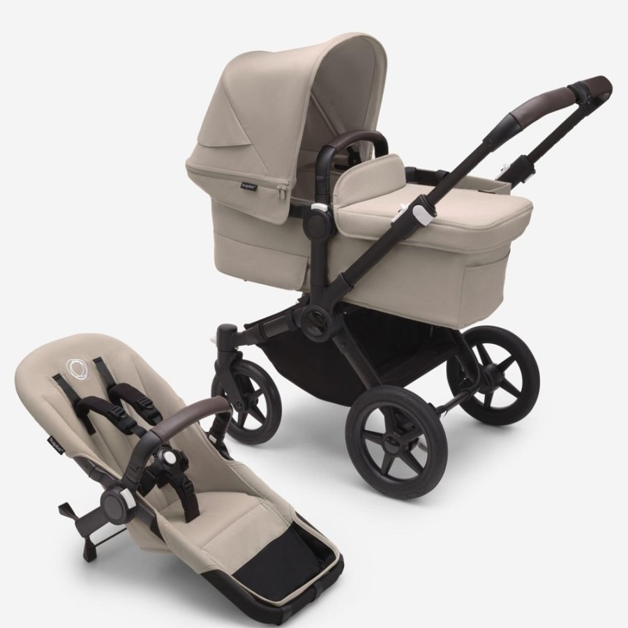 Prams & Strollers Bugaboo | Bugaboo Donkey 5 Mono Black/Desert Mico Plus Isofix Capsule (Onyx) & Adapter Bundle Taupe