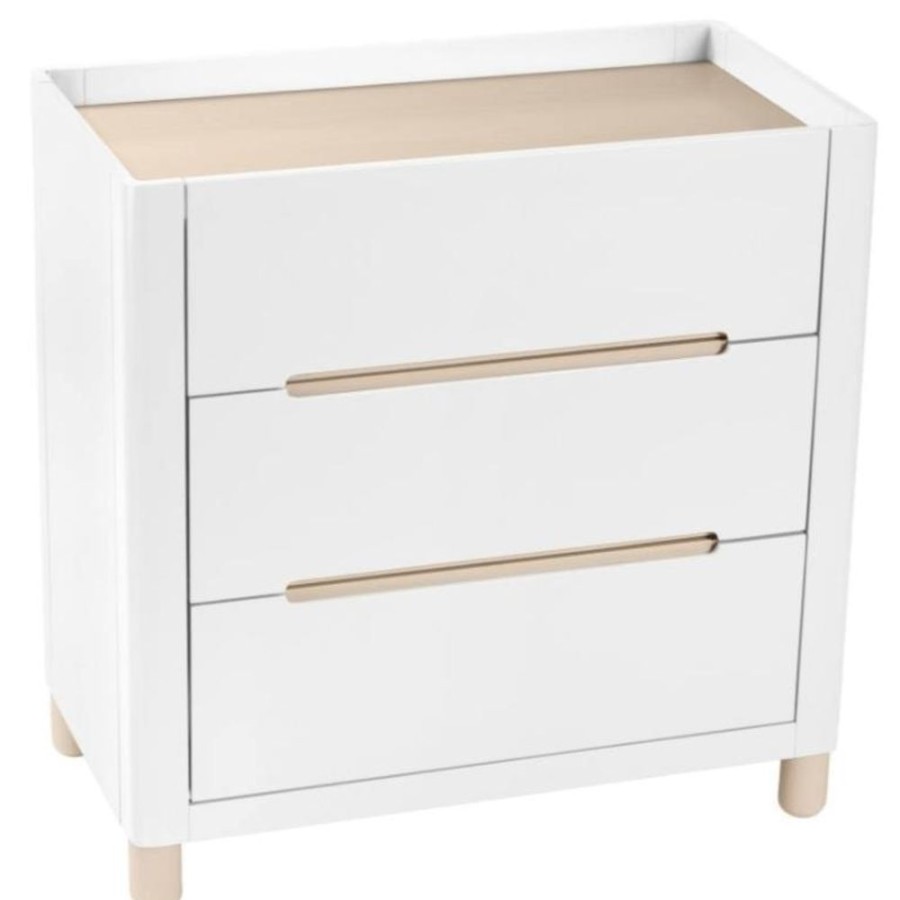 Nursery Furniture Cocoon | Cocoon Allure Chest Changer White/Natural Wash