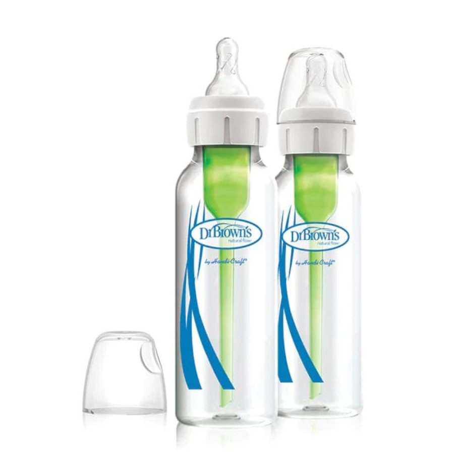 Shop Other Categories Dr Browns Newborn Feeding | Dr Browns 250Ml Glass Feeding Bottle Narrow Neck 2 Pack