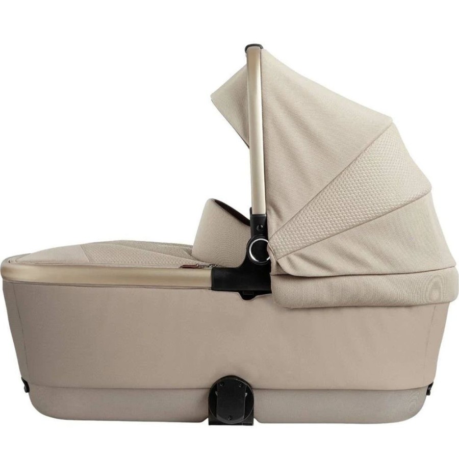 Prams & Strollers Silver Cross Pram Bassinet & Carrycots | Silver Cross Reef First Bed Folding Carrycot Stone