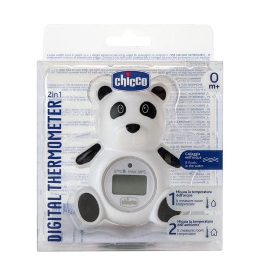 Shop Other Categories Chicco Bath Accessories | Chicco Bottle Digital Bath/Room Thermometer Panda