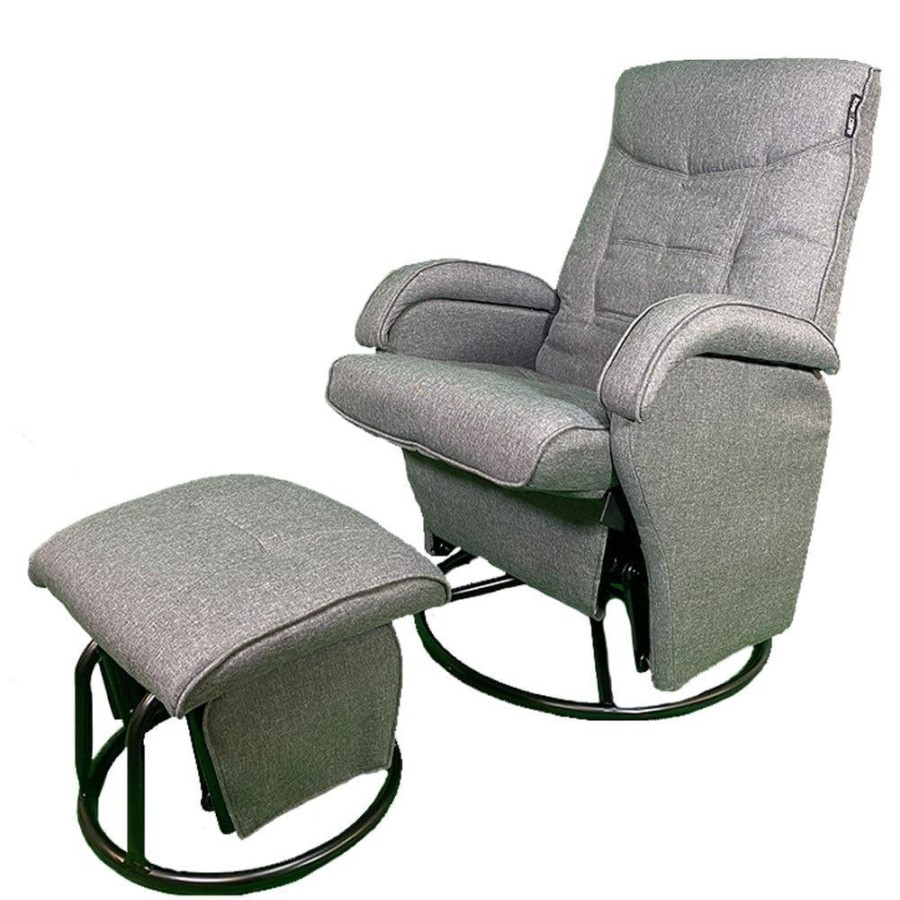 Nursery Furniture Love N Care | Love N Care Ambrosia Nursery Rocking Glider Chair Plush Grey