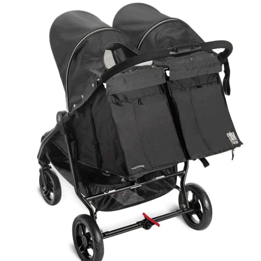 Prams & Strollers Valco Baby | Valco Baby Slim Twin Stroller Licorice