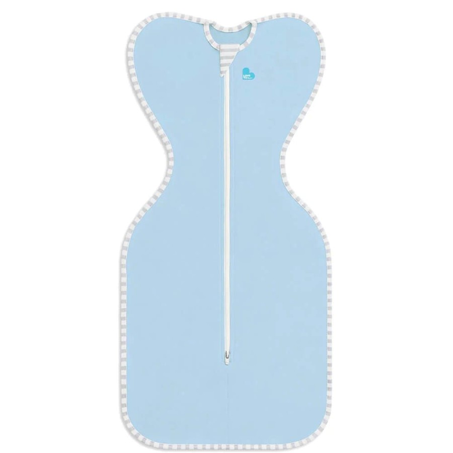 Shop Other Categories Love To Dream Sleeping Bags & Suits | Love To Dream Swaddle Up Lite 0.2 Tog Newborn 2.2-3.8Kg Light Blue