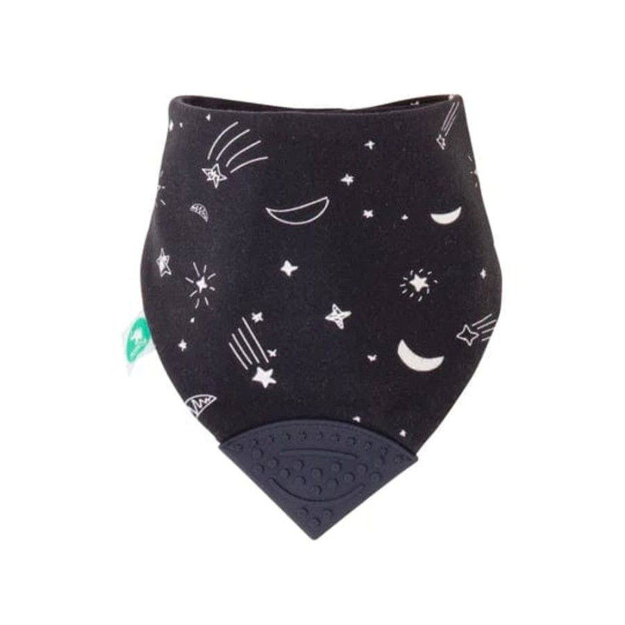 Shop Other Categories All4Ella Feeding Accessories | All4Ella Bandana Bib With Silicone Teether Shooting S Star