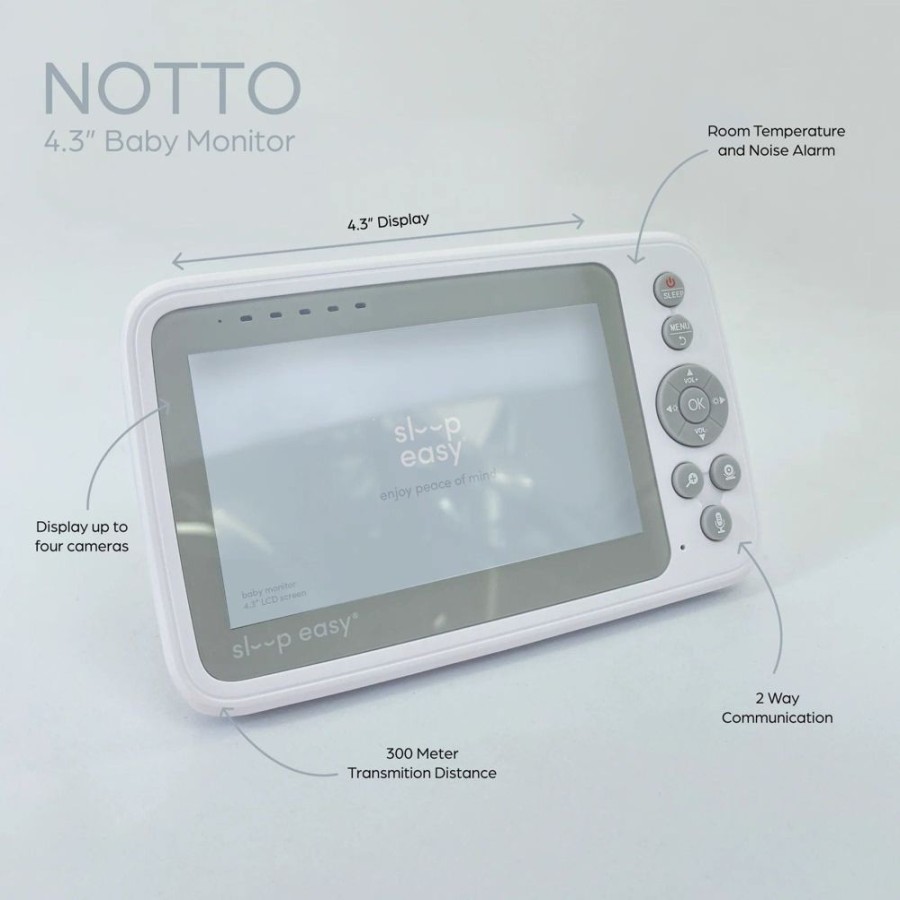 Shop Other Categories Sleep Easy Baby Monitors | Sleep Easy Notto Premium Baby Video Monitor 4.3