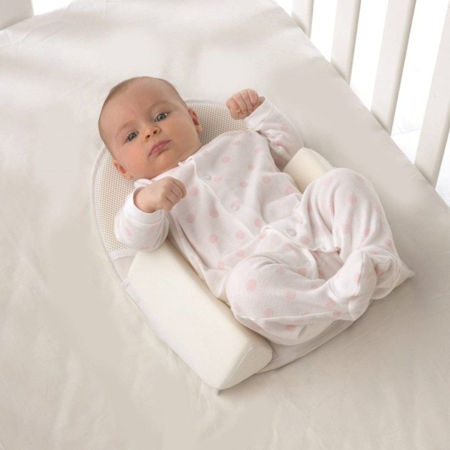 Nursery Furniture Baby Studio | Baby Studio Baby Sleep Positioner With Adjustable Sides & Back White