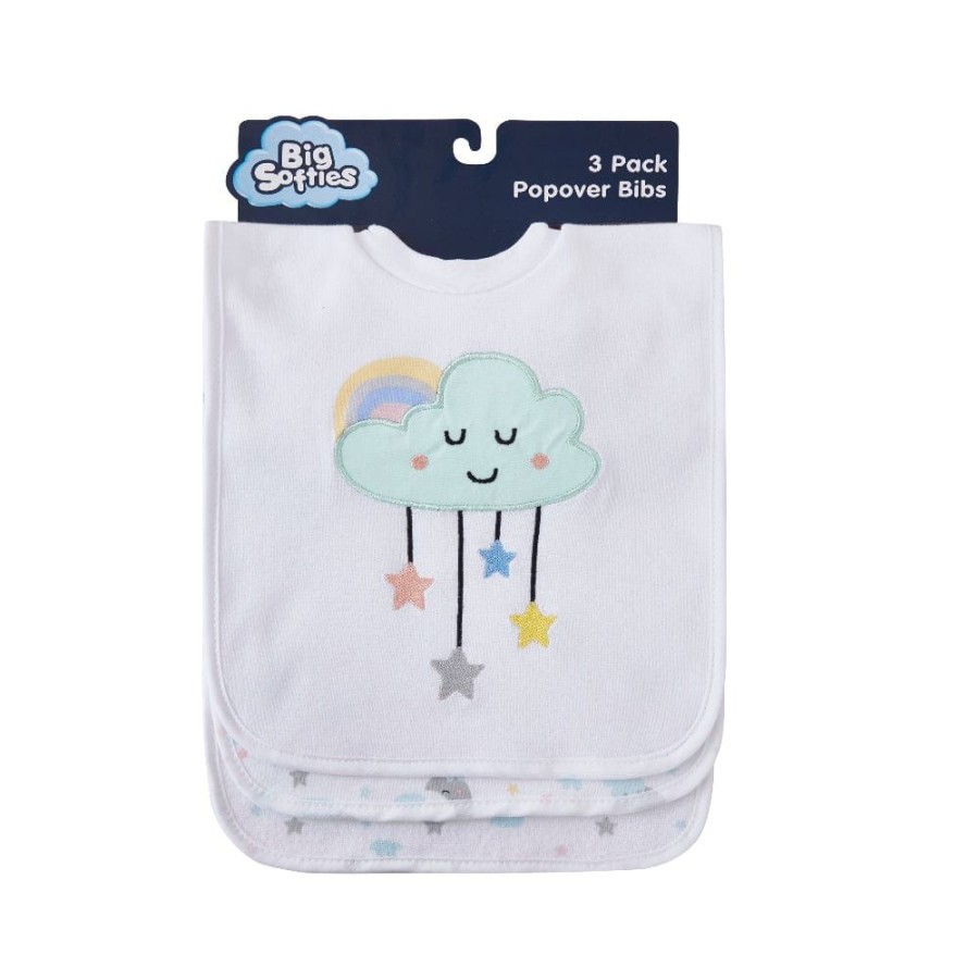 Shop Other Categories Big Softies Feeding Accessories | Big Softies Popover Bibs Cloud Clouds