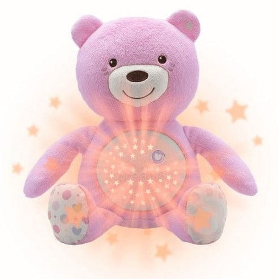 Shop Other Categories Chicco Night Lights | Chicco Baby Bear Soft Toy Pink