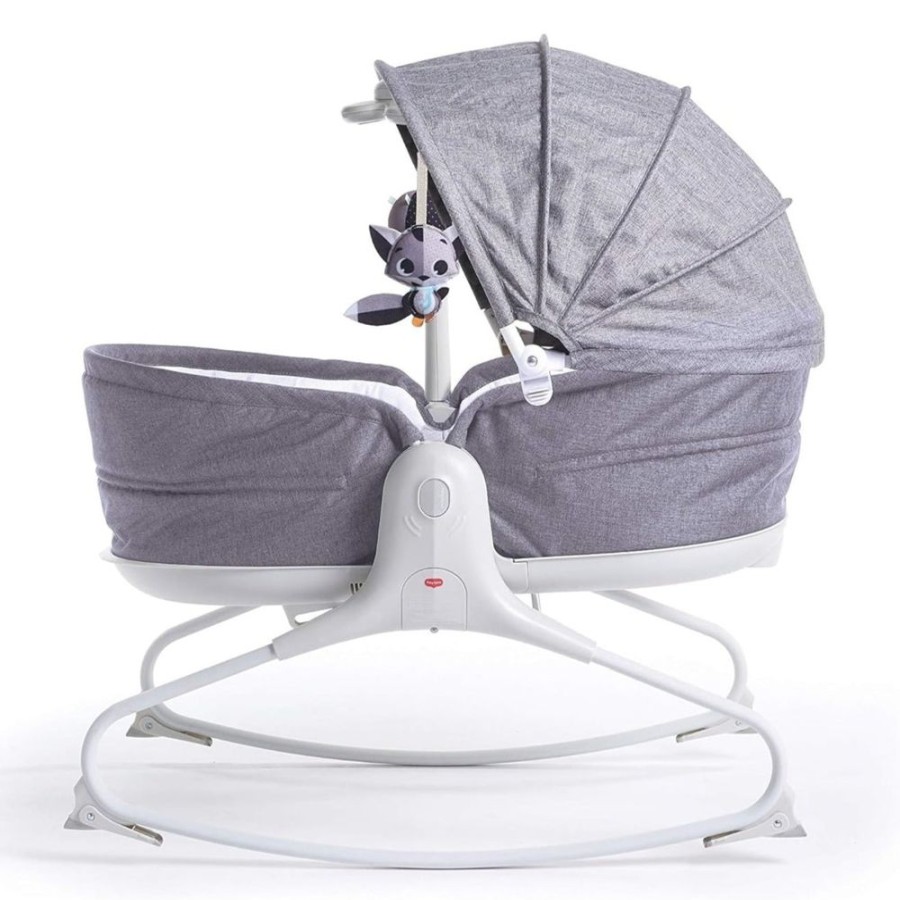 Nursery Furniture Tiny Love | Tiny Love 3 In 1 Cozy Rocker Napper (With Hood) Heather Grey