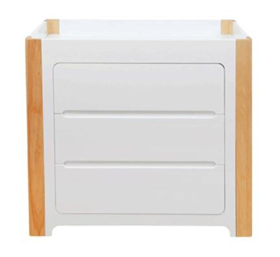 Nursery Furniture Cocoon | Cocoon Evoluer Chest Changer White/Natural Natural White