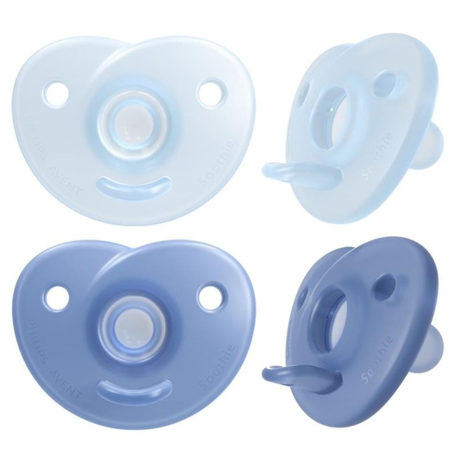 Shop Other Categories Avent Soothers & Dummies | Philips Avent Soothie 0-6 Months 2-Pack Blue