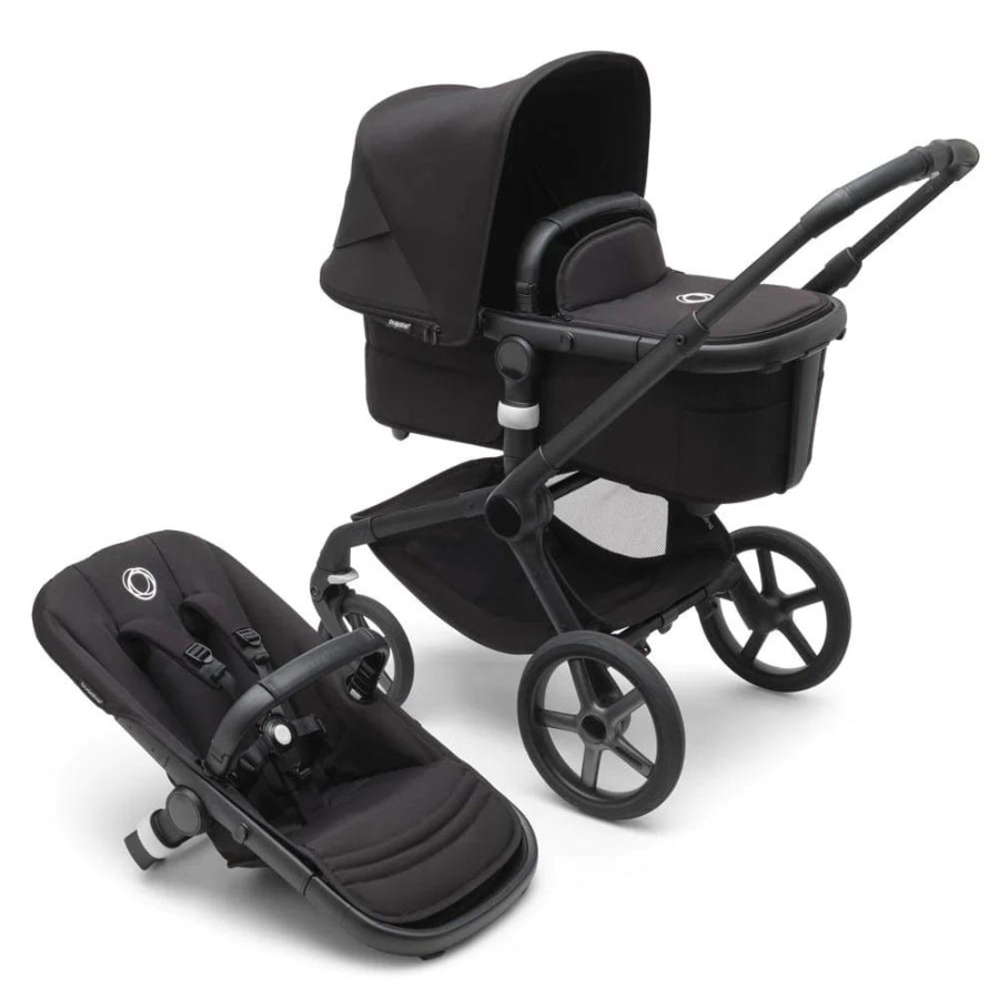 Prams & Strollers Bugaboo | Bugaboo Fox 5 Pram Black/ Midnight Black