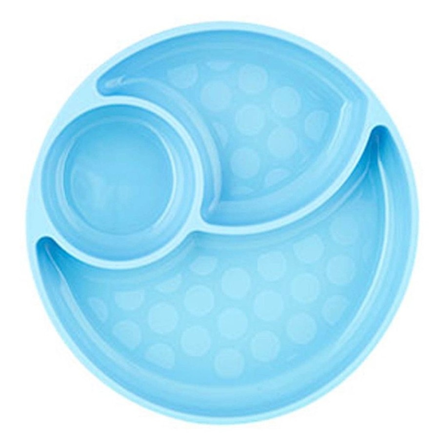 Shop Other Categories Chicco Newborn Feeding | Chicco Silicone Divided Plate 12M+ Teal