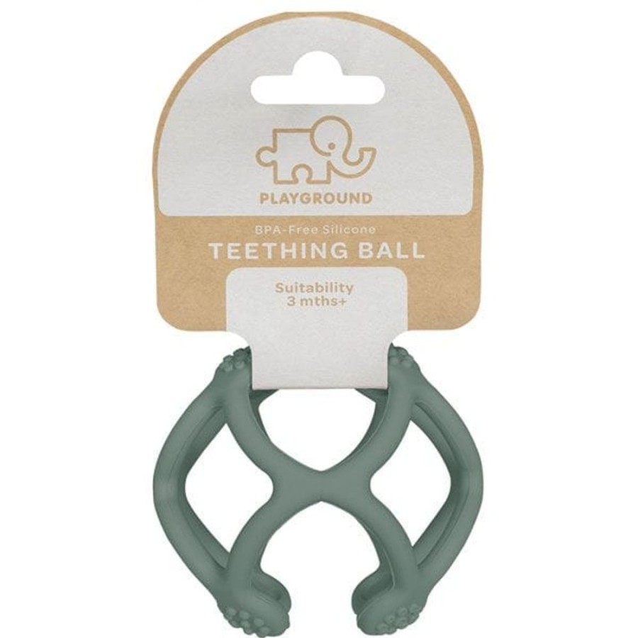 Shop Other Categories Lolli Living Baby Teethers | Playground By Living Textiles Silicone Teething Ball Sage