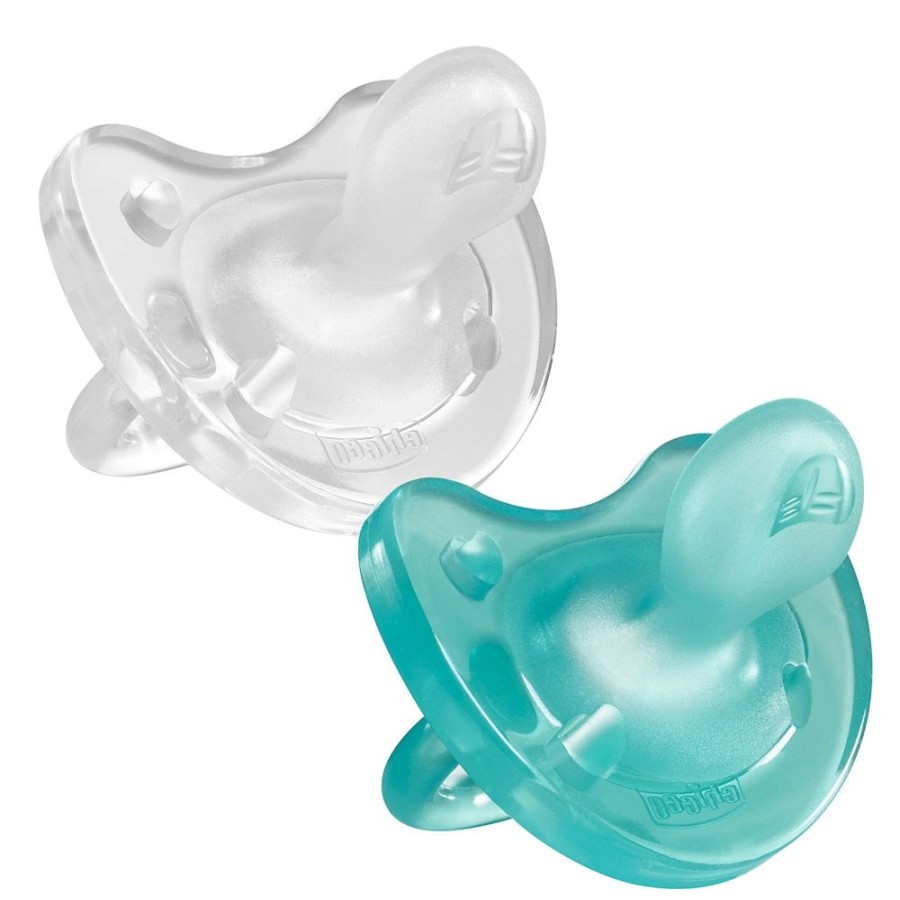 Shop Other Categories Chicco Soothers & Dummies | Chicco Physio Soft 0-6M Soother 2 Pack Blue Boy