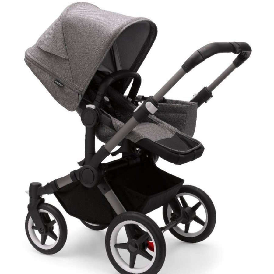 Prams & Strollers Bugaboo | Bugaboo Donkey 5 Mono Pram Graphite/Grey Melange