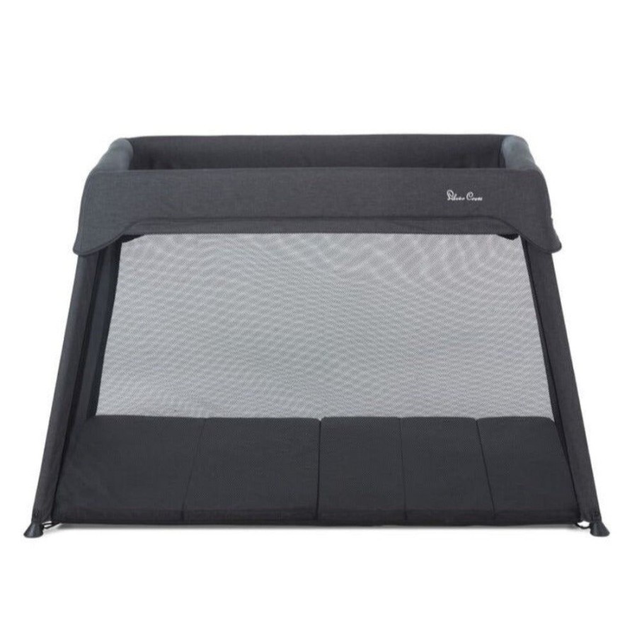 Shop Other Categories Silver Cross Travel Accessories | Silver Cross Slumber Portable Travel Cot + Free Newborn Insert Sheet Carbon