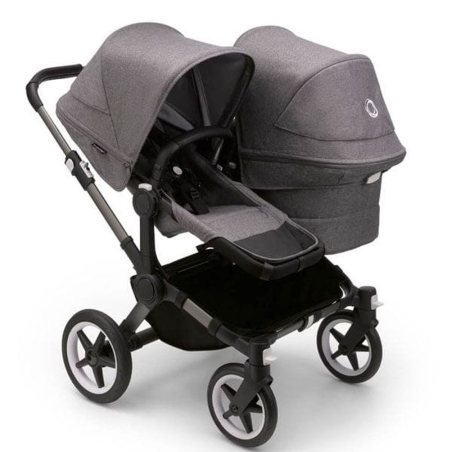 Prams & Strollers Bugaboo | Bugaboo Donkey 5 Duo Pram Graphite/Grey Melange