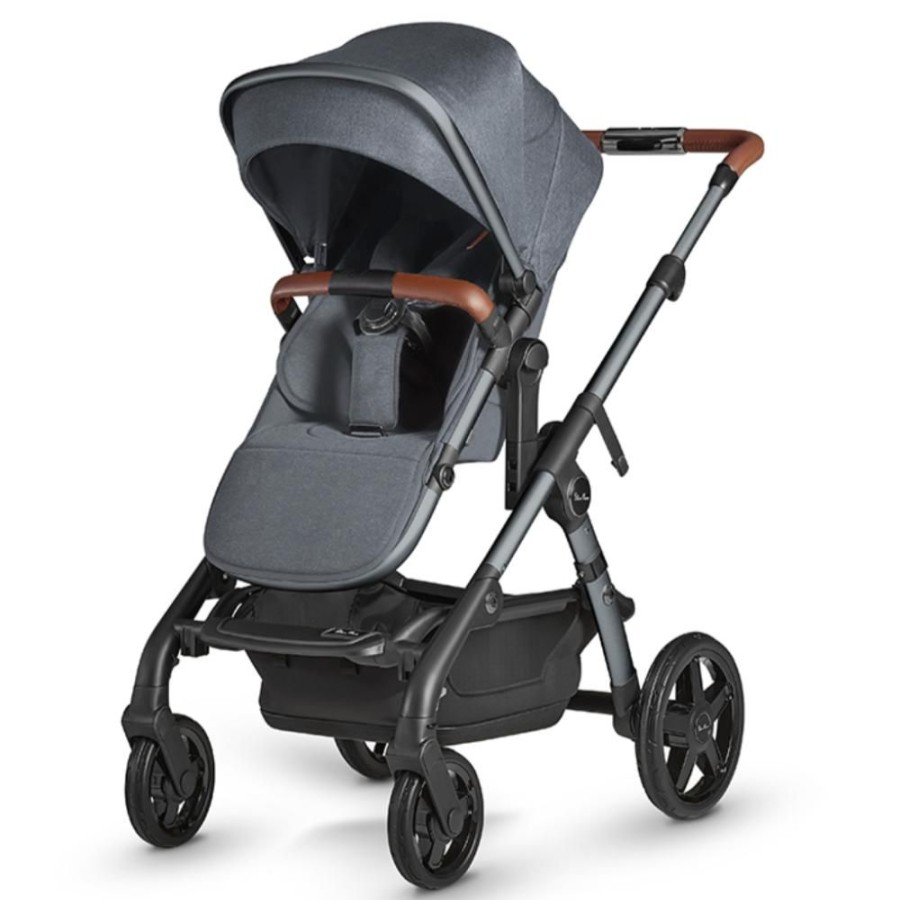 Prams & Strollers Silver Cross | Silver Cross Wave Pram And Carrycot + Free Footmuff Valued At $299 Lunar