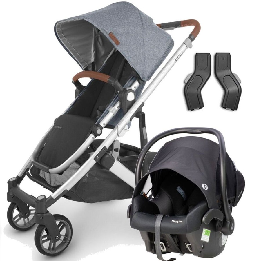 Prams & Strollers Uppababy | Uppababy Cruz V2 Pram ( ) Maxi Cosi Mico Plus Isofix Capsule (Onyx) Gregory