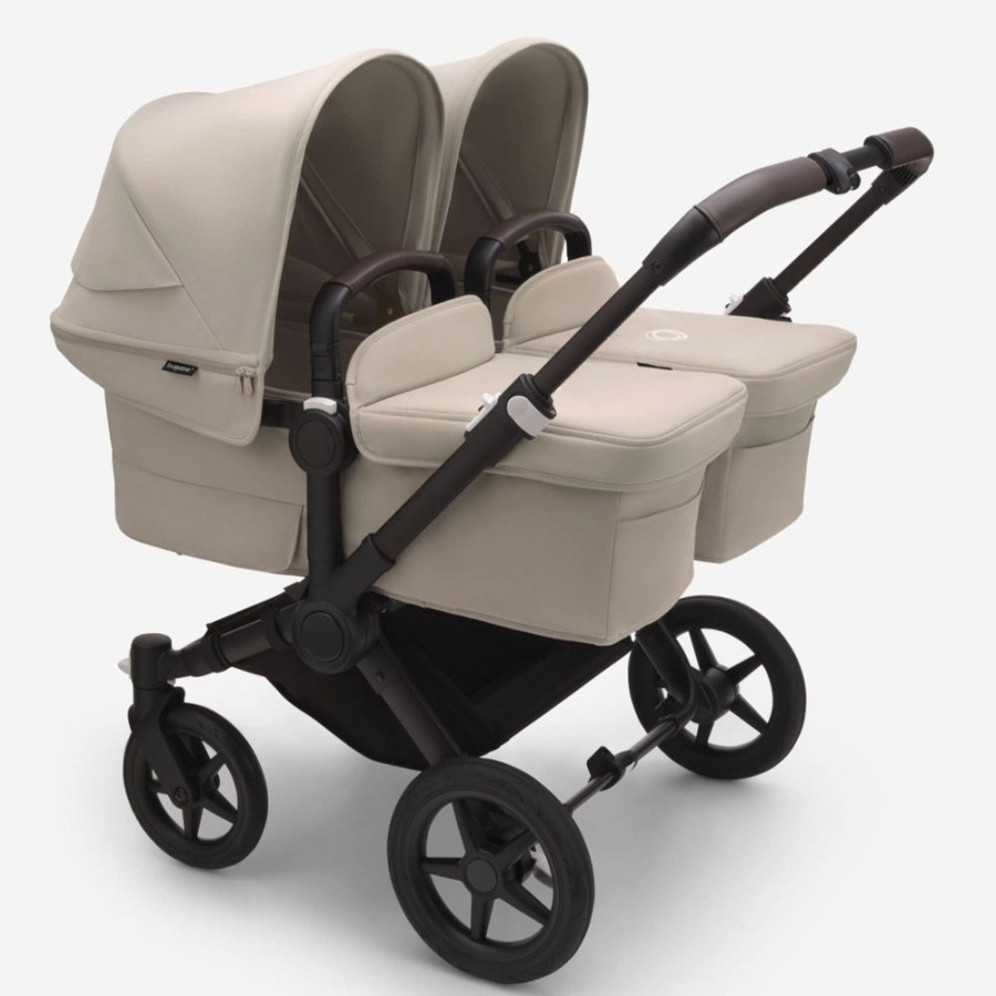 Prams & Strollers Bugaboo | Bugaboo Donkey 5 Twin Pram Black/Desert Taupe