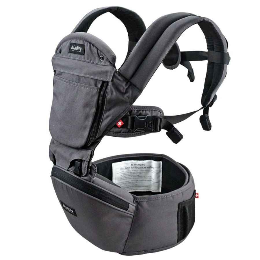 Shop Other Categories Miamily Baby Carriers | Miamily Hipster Plus Carrier Organic Cotton Grey