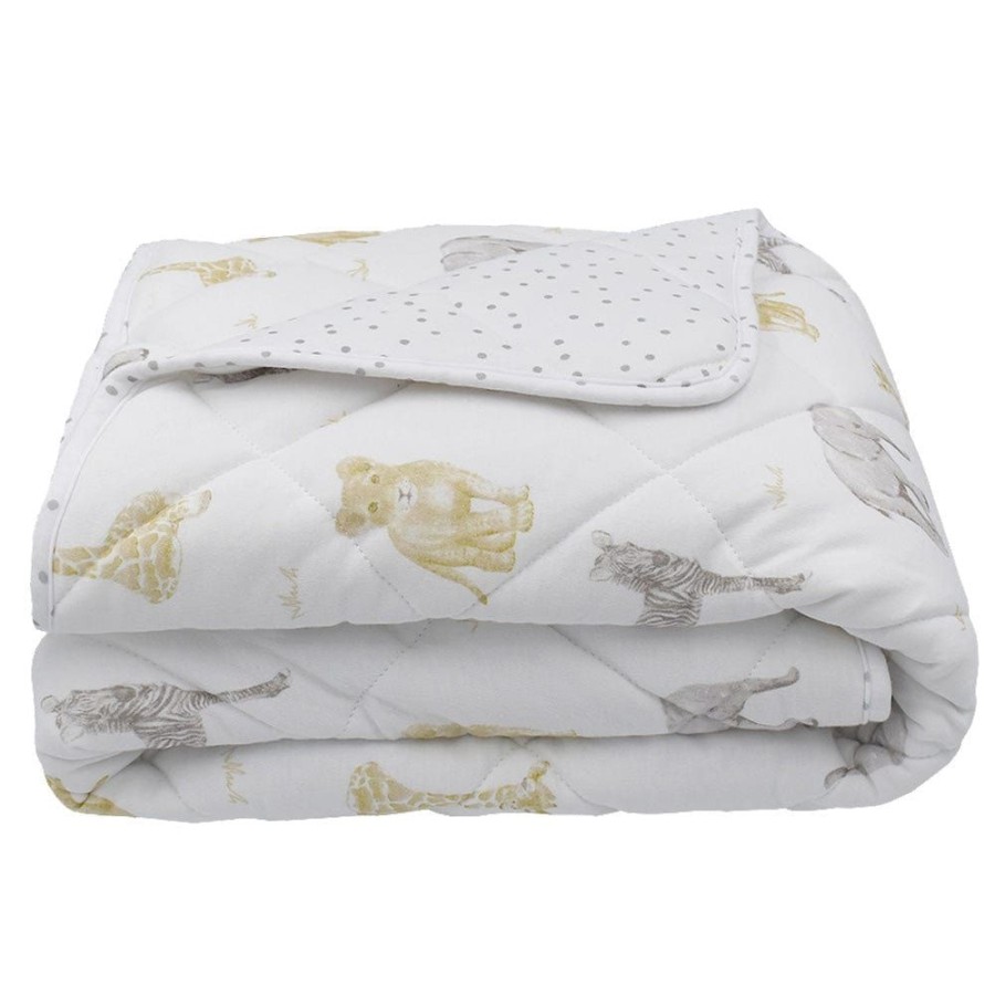 Shop Other Categories Living Textiles Bassinet & Cot Blankets | Living Textiles Cot Comforter Savanna Babies