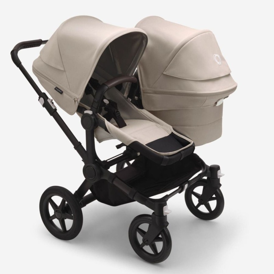 Prams & Strollers Bugaboo | Bugaboo Donkey 5 Duo Pram Black/Desert Pre Order Late March Taupe