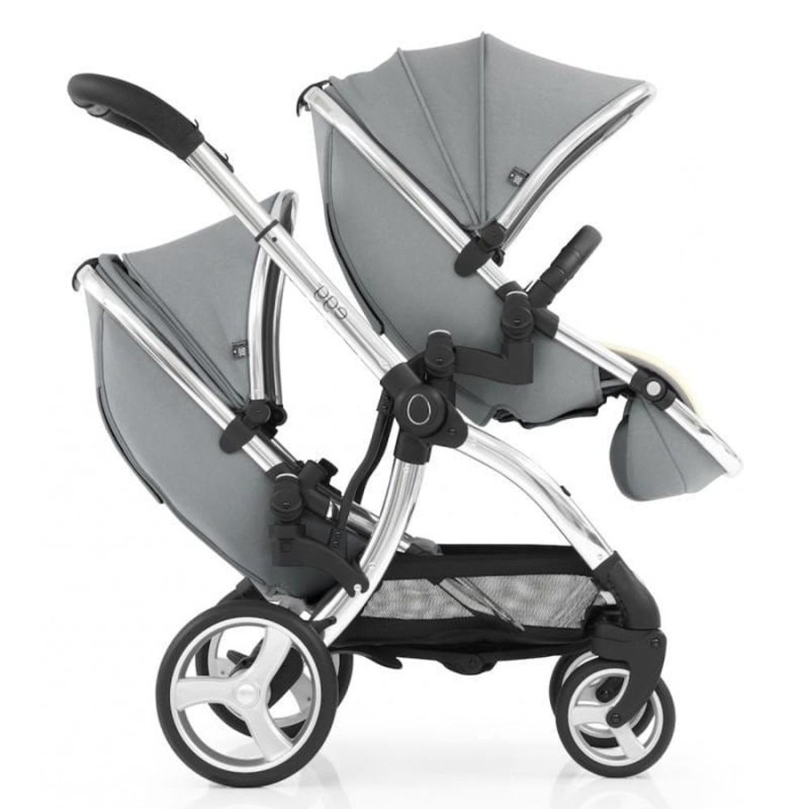 Prams & Strollers Babystyle Egg | Egg 2 Stroller With Tandem 2Nd Seat + Tandem Adapter + Height Increaser ( ) Monument Grey