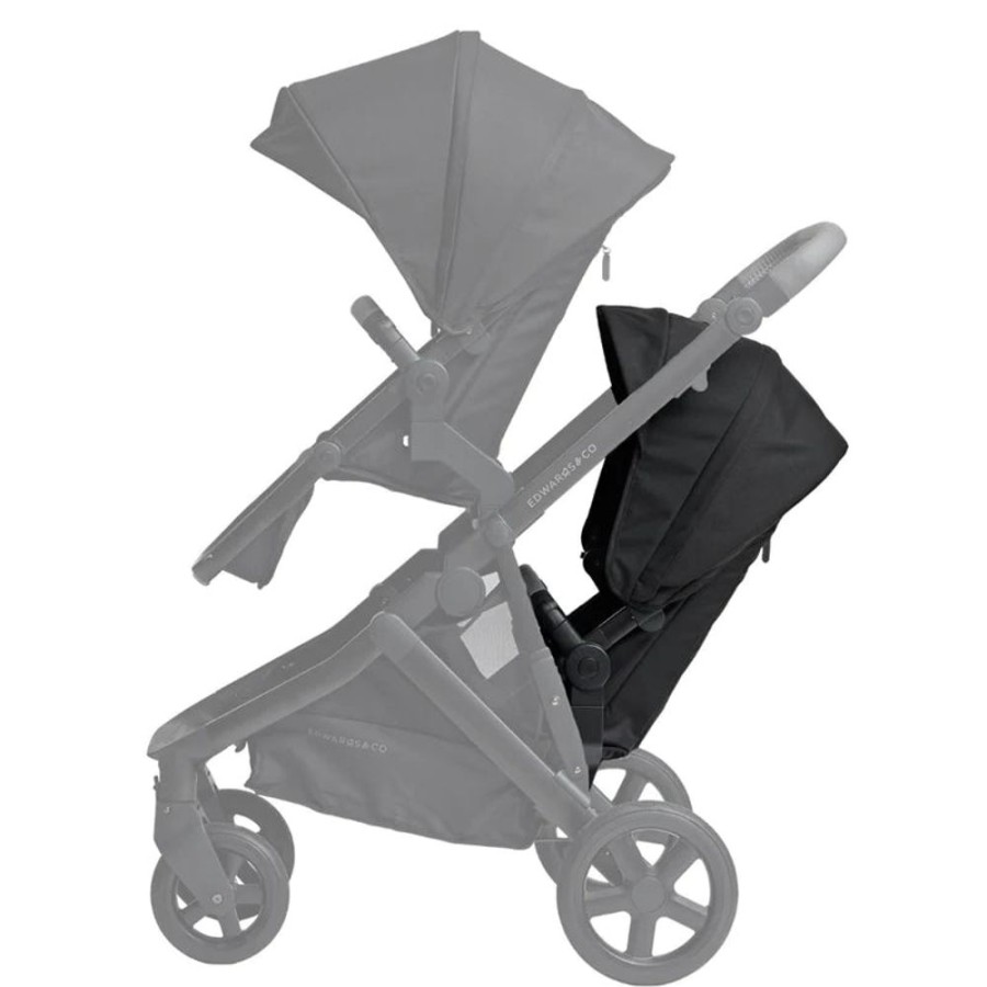 Prams & Strollers Baby Mode Melbourne Superstore Pram Second Seats | Edwards & Co Olive Second Seat Kit Black Luxe