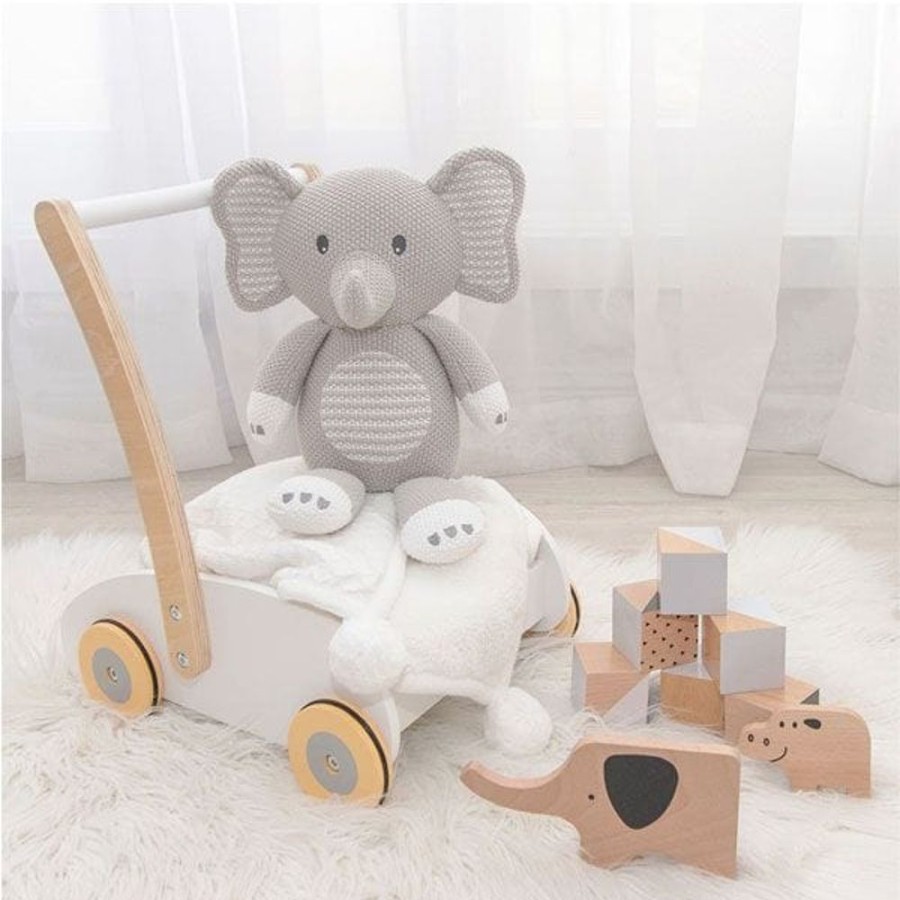 Prams & Strollers Living Textiles Pram & Stroller Toys | Living Textiles Whimsical Softie Toy Mason The Elephant