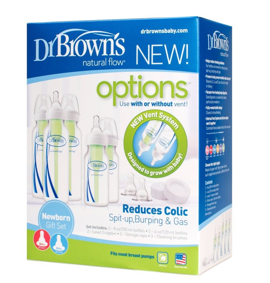 Shop Other Categories Dr Browns Newborn Feeding | Dr Browns Options+ Narrow Neck Newborn Feeding Set