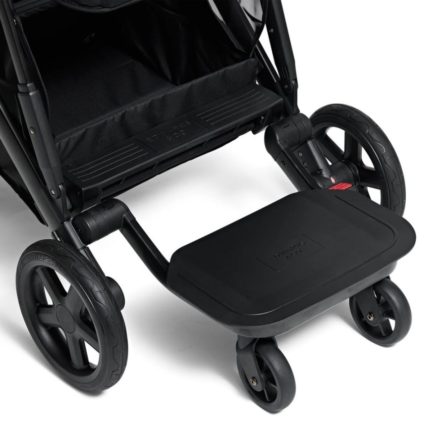 Prams & Strollers Edwards and Co | Edwards & Co Oscar M2 Pram ( ) + Mico Plus Isofix Capsule (Onyx) With Free Stroller Board Valued At $199 Black Luxe