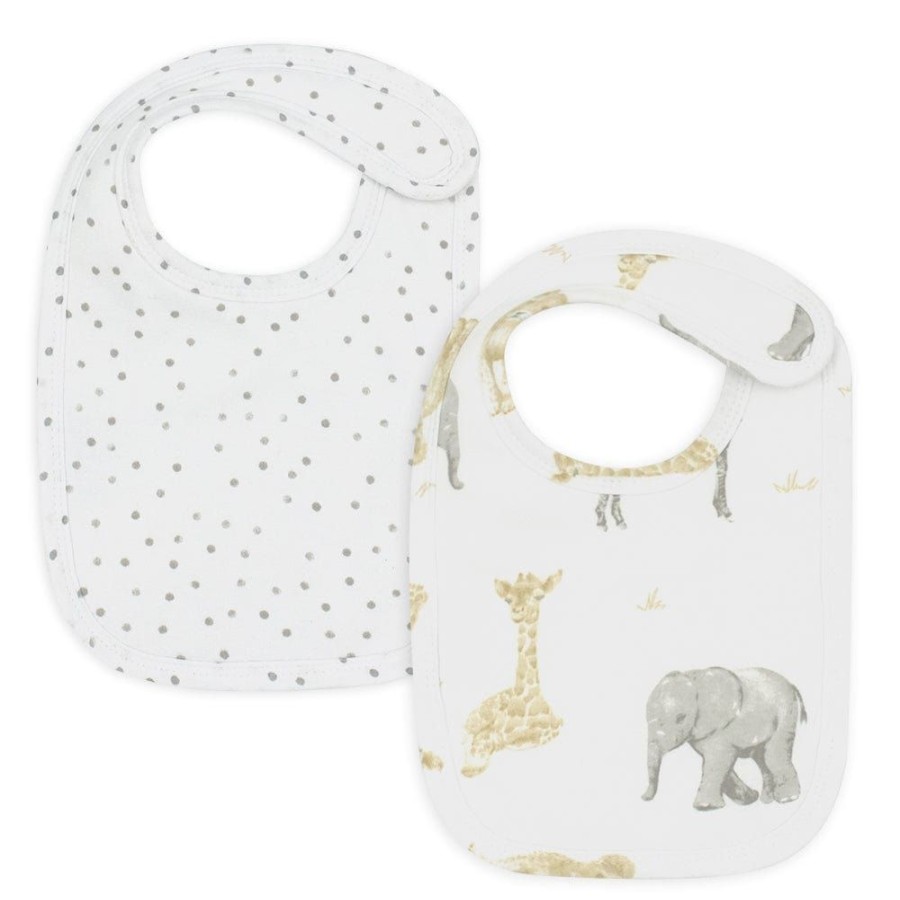 Shop Other Categories Living Textiles Feeding Accessories | Living Textiles 2-Pack Bibs Savanna Babies