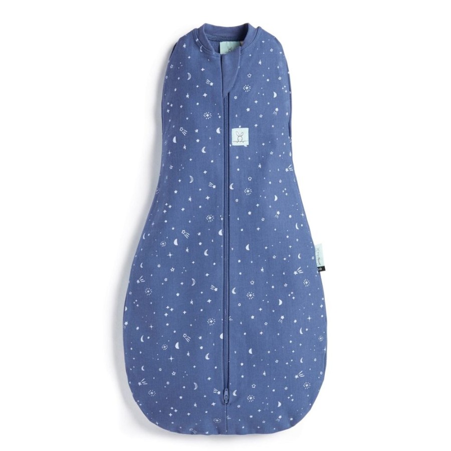 Shop Other Categories ErgoPouch Sleeping Bags & Suits | Ergopouch 1.0 Tog Cocoon Swaddle Bag 3-6 Months Night Sky