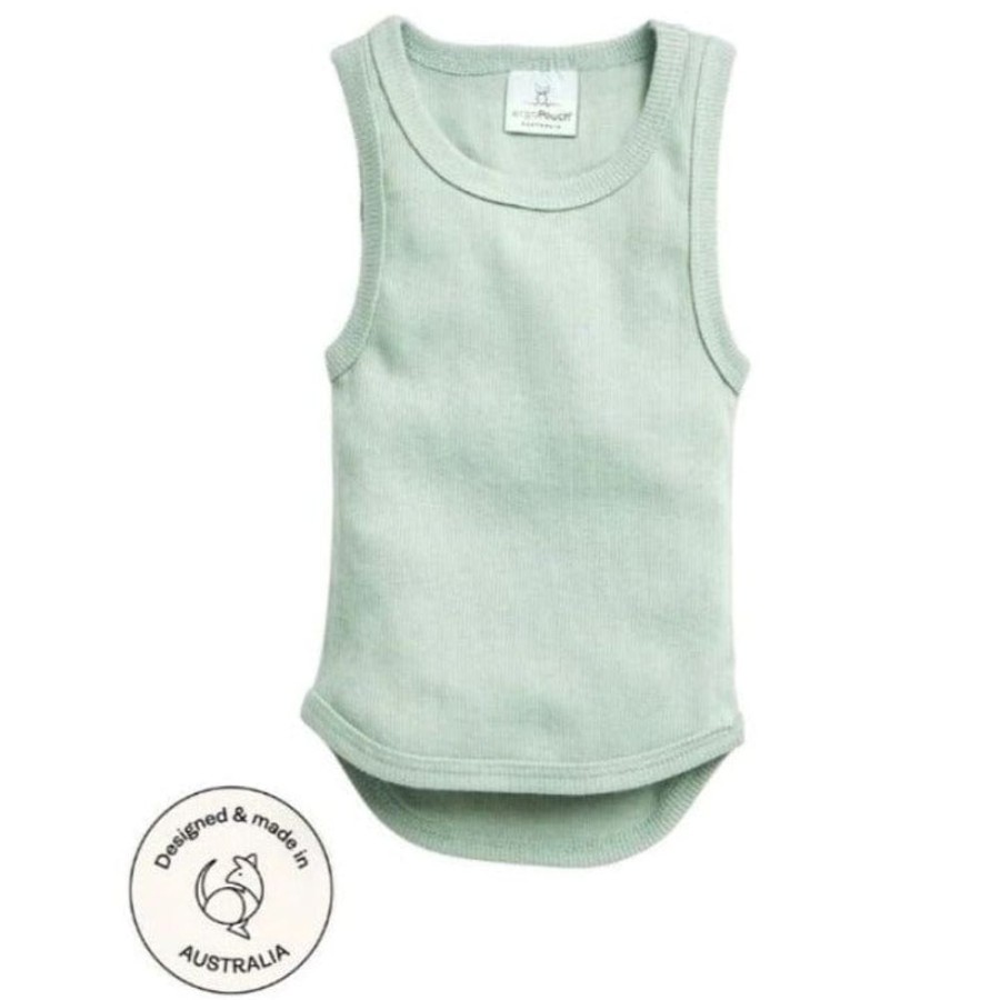 Shop Other Categories ErgoPouch Baby Clothing & Gifts | Ergopouch Singlet 6-12 Months Sage