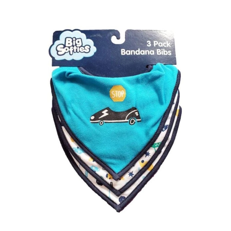 Shop Other Categories Big Softies Baby Clothing & Gifts | Big Sofies Banana Bib 3 Pack Car