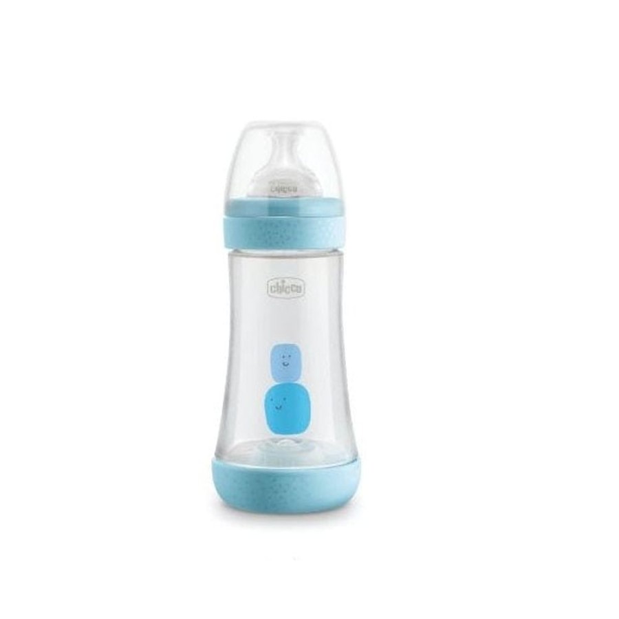 Shop Other Categories Chicco Feeding Accessories | Chicco Perfect5 Bottle Medium Flow 240Ml 2M+ Blue