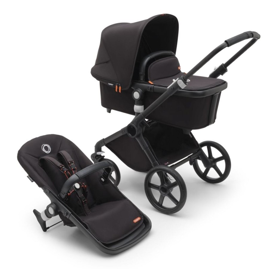 Prams & Strollers Bugaboo | Bugaboo Fox Cub Complete Black/Midnight Black