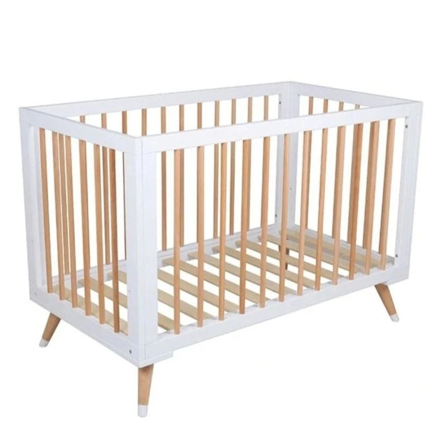 Nursery Furniture Bebe Care Large Baby Cots | Bebe Care Zuri Cot Natural White